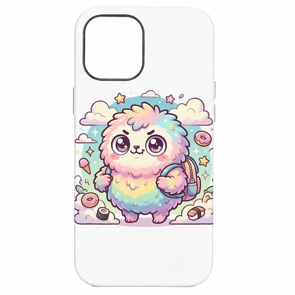 Чехол пластиковый матовый белый "Wakuku" для iPhone 15